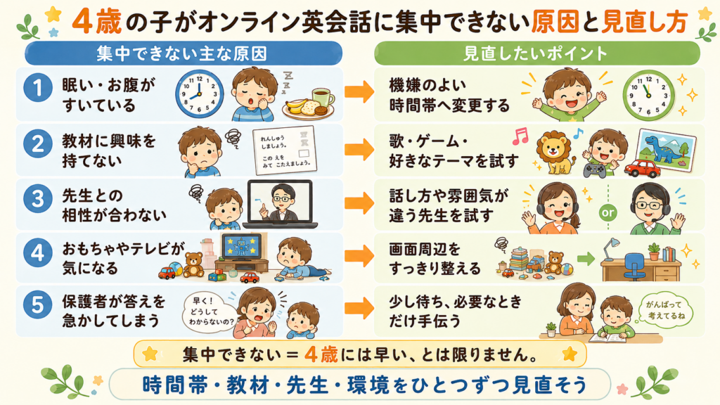 集中できない原因と見直し方